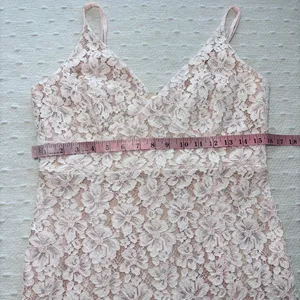 Lulus Sweet Blossom Blush Pink Lace Floral‎ Dress Size 10 thumbnail 8