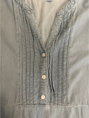 Short Sleeve Denim Dress thumbnail 2