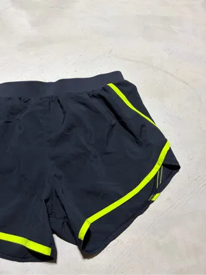 Under Armour Black Shorts with Neon Yellow Trim medium thumbnail 5