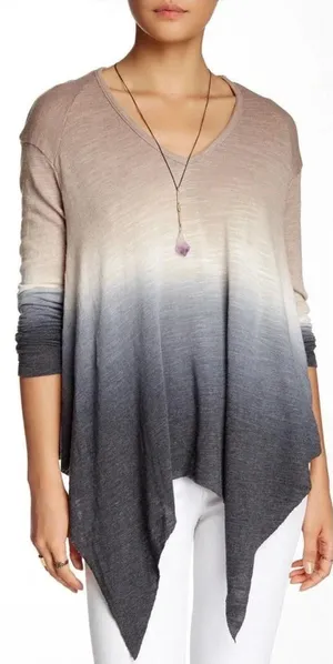 Young Fabulous & Broke Gabby‎ Asymmetrical Tie Dye Sweater Size Medium thumbnail 1
