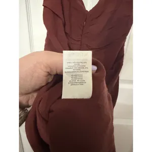 Wilfred‎ Aritzia Ruched Cap Sleeve Mini Dress Wine Red Bodycon thumbnail 11