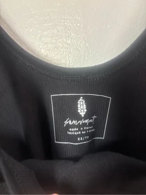 Free People Movement Black Ribbed One Step Tank Top Size XS thumbnail 3