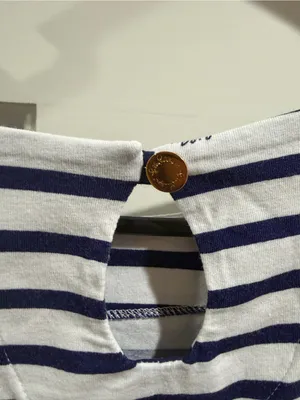 Lilly Pulitzer Navy and White Striped Long Sleeve Boatneck Top Size small thumbnail 5