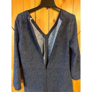 Gap Long Sleeve Dress Size Small Blue Print Long Sleeve Dress (2342) thumbnail 6