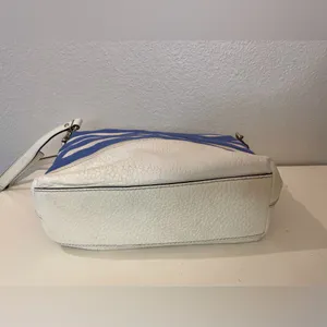 Kate Spade Maria Southport Ave Blue&White Leather‎ Crossbody Bag thumbnail 4