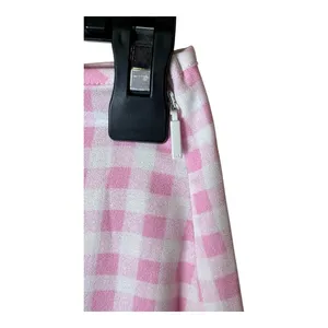 Sökie Collective Skirt Women Small Pink White Gingham‎ Ruffle Midi NWT Preppy thumbnail 4
