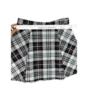 Altar'd State Plaid Mini Skirt Women's Size Large‎ Black Mustard Maroon USA thumbnail 3