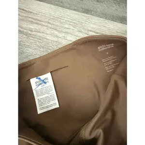Girlfriend Collective Moon Compressive High Rise Leggings Small Brown Athletic thumbnail 4