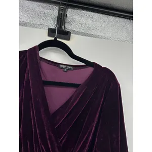 Urban Coco Womens Purple Velvet Maxi Dress‎ XL Whimsigoth Dark Romantic thumbnail 3