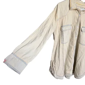 We the Free Westward Bound Shirt Bleached And Tinted Size‎ XL Free People Rust thumbnail 7