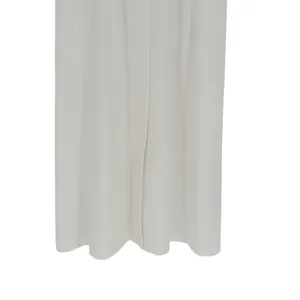 ba&sh Lady Dress Women XS Off-White‎ Sleeveless Button Front Midi Parisian Chic thumbnail 9