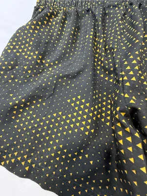 Gymshark Black Shorts with Gold Triangle Print thumbnail 9