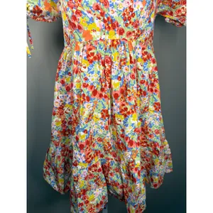&merci Floral Puff Sleeve Babydoll Mini Dress‎ Cottagecore S thumbnail 3