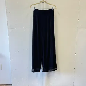 Dress Day Sheer Wide Leg Pleated High Rise Lined Pants DD3161P Small Festival thumbnail 2
