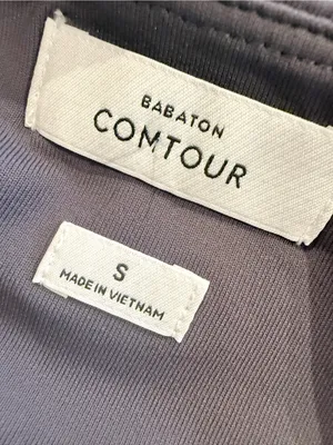 ARITZIA BABATON Original Contour Square Neck‎ Tee in Grey Cropped Short Sleeve S thumbnail 4