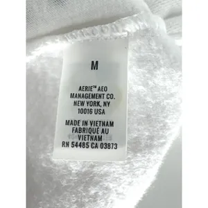 Aerie Womens White Fleece Lounge Shorts Elastic Waist Raw Hem Size Medium thumbnail 7
