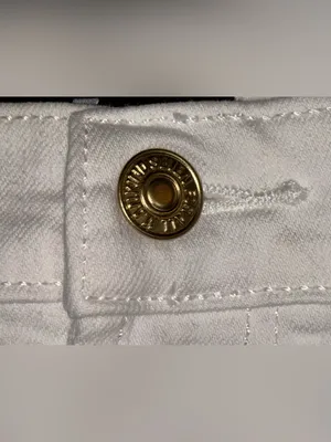 7 For All Mankind White Denim Skirt Women’s Waist Size 25 Cutoff Raw Hem Pockets thumbnail 6