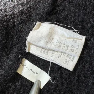 Vanessa Bruno Black Mohair Alpaca Shawl Collar Cardigan Sweater Italy Womens 2 M thumbnail 9