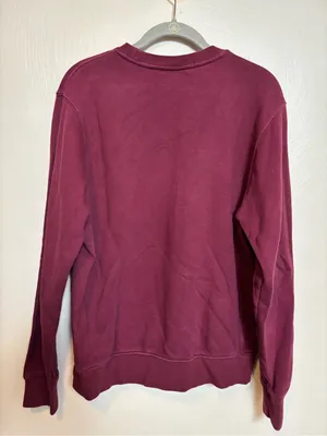 Nike Air Womens Sweatshirt Crew Neck Pullover Logo Fleece Burgundy Maroon‎ Small thumbnail 4