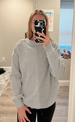 Grey Aerie Crewneck Sweatshirt Oversized thumbnail 1