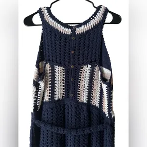Cleobella Navy and Cream Midi Dress thumbnail 11
