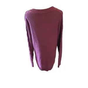 GAP purple v-neck knit sweater small preppy thumbnail 3