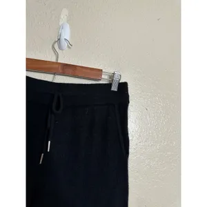 Quince 100% Mongolian Cashmere Sweatpants Jogger Black Womans S Knit Lounge thumbnail 6