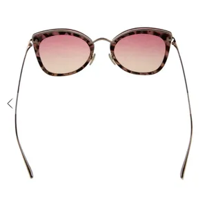 TOM FORD Charlotte Sunglasses Cat-Eye Brown Gold Tortoiseshell Gradient Lenses thumbnail 5