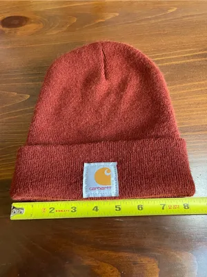 Carhartt Burnt Orange Ribbed Cuffed Beanie thumbnail 6
