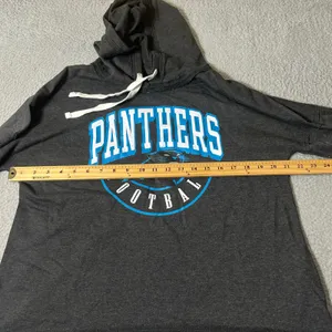 NEW Fanatics Carolina‎ Panthers Hoodie Gray Pullover NFL Football Size S thumbnail 6