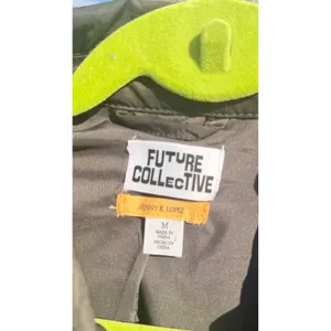 Future Collective Jenny K Lopez Nylon Bomber Utility Cargo Jacket Dark Grey M thumbnail 13