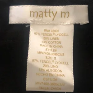 Marty m black tie up top oversized size small thumbnail 4