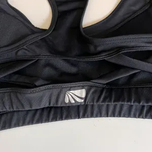 MARIKA TEK Padded Exercise Bra Black Cutout Mesh Racer Back Womens Size Medium thumbnail 7