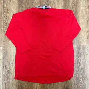 VTG 90s USA Made Mickey Unlimited Red Plaid Collar Sweatshirt Womens M‎ Disney thumbnail 9