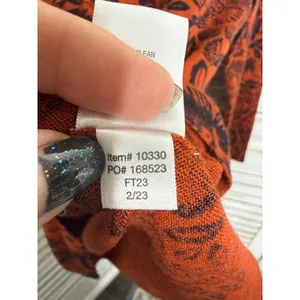 GARNET HILL Women's XS Signature Eco Merino Cardigan Botanical Forest Animals thumbnail 14