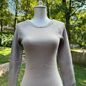Lovers + Friends Revolve Beige Thermal Mini Tunic Top Dress in Size XS X-Small thumbnail 2