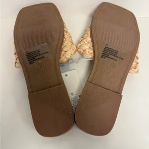 Womens A New Day Slide on Sandals Tan Size 7.5‎ thumbnail 3