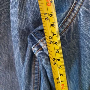 Abercrombie & Fitch The Loose High Rise Jeans Medium Wash Baggy Frayed 30 / 10 thumbnail 8