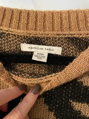American Eagle Tiger Print Sweater thumbnail 3