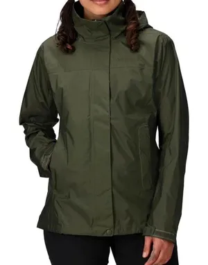 Marmot x Thrive Works Precip Waterproof Rain Jacket Women's Size L Olive NWOT thumbnail 1