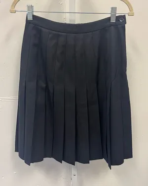Vintage Pendleton 100% Virgin Wool Pleated Circle Mini Black Skirt Sz 4‎ thumbnail 1