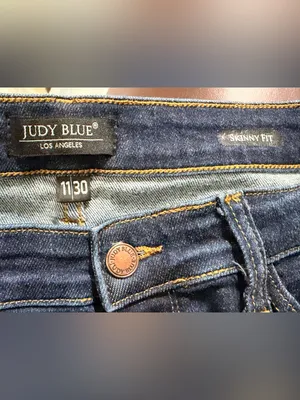 Judy Blue high rise dark wash skinny jeans size 11/30 thumbnail 8