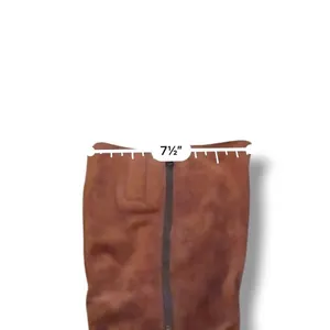 Born‎ Cook Tall Boots Womens 8.5 Cognac Brown Leather Suede Braided Riding Boots thumbnail 12