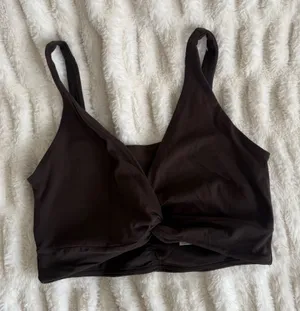 Free People Twist-Front Bralette - Brown thumbnail 1