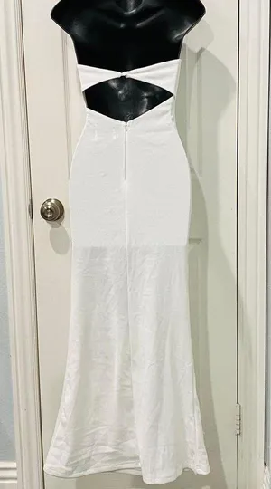 Princess Polly White Carter Maxi Dress thumbnail 3