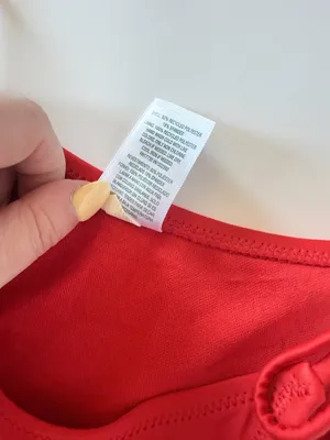 NWT Wild Fable Low Rise Extra High Leg Cheeky String Bikini Bottom Red XS 0-2 thumbnail 4