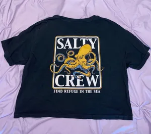 Salty Crew Black Crop Top thumbnail 2