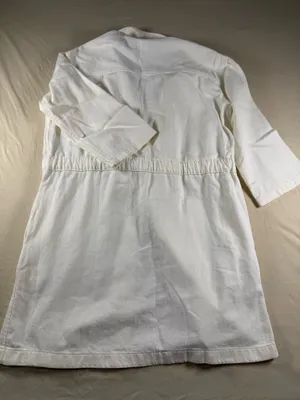 Levi's L93808 Womens White Ainsley Denim Utility Dress Size Small (NWT) thumbnail 10