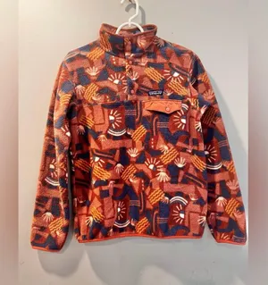 NWOT RARE Patagonia Synchilla Snap T Canyon Block Big Sisu Fleece Pullover Sz Xs thumbnail 3