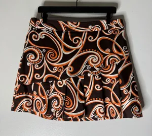Lady Hagen‎ Brown & Orange Golf Skort size 10 thumbnail 1